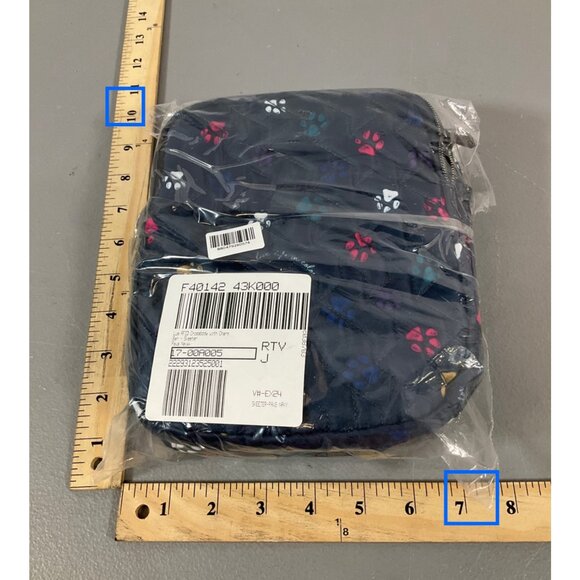 Lug Skeeter Paws Unisex Navy Polyester Crossbody Bag with Multiple Zip Compartme - Picture 2 of 6